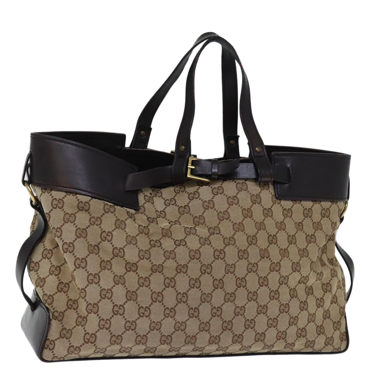 GUCCI GG Canvas Tote Bag Beige 106251 yk12513