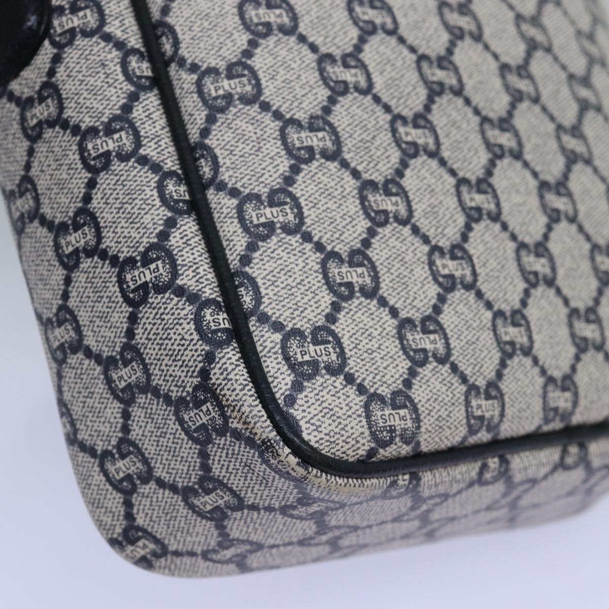 GUCCI GG Plus Supreme Shoulder Bag PVC Navy yk12516