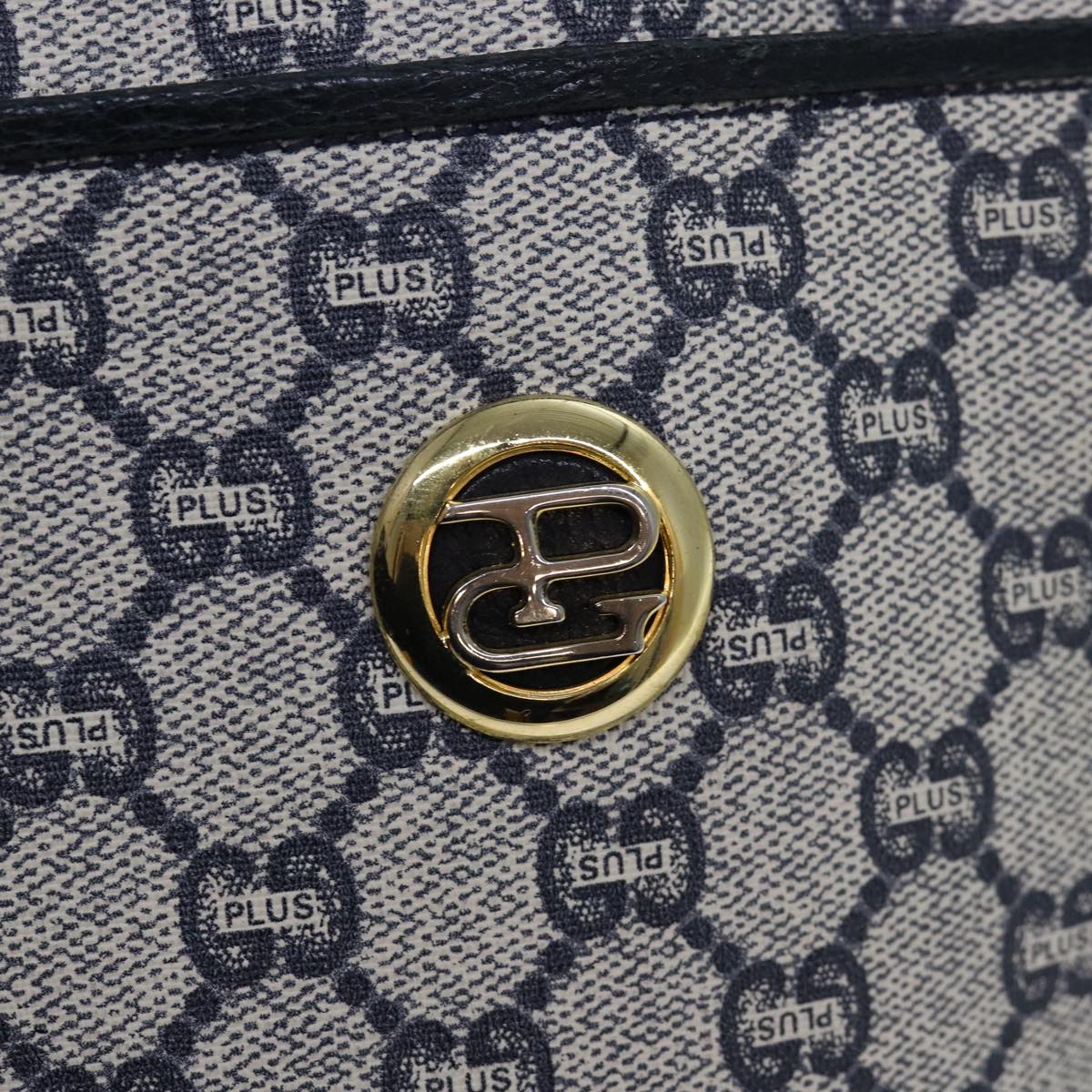 GUCCI GG Plus Supreme Shoulder Bag PVC Navy yk12516