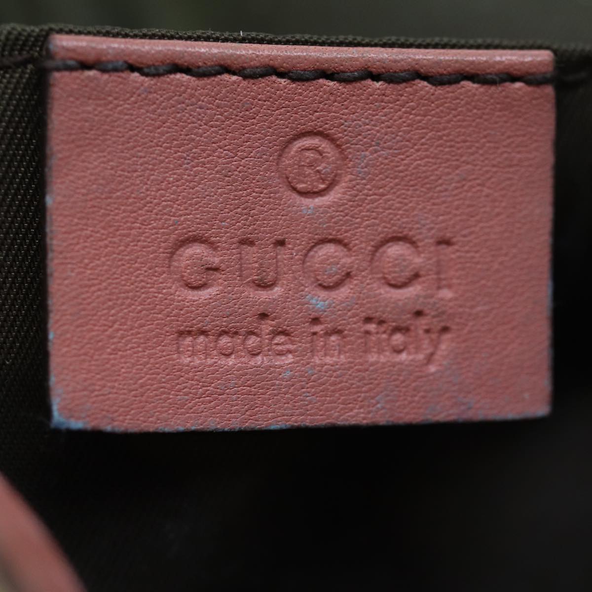 GUCCI GG Canvas Bamboo Pouch Beige 246175 yk12525