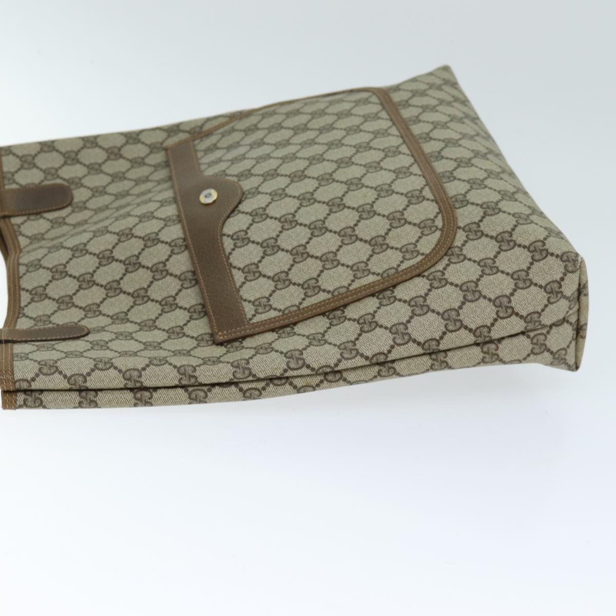 GUCCI GG Supreme Web Sherry Line Tote Bag PVC Beige Red 40 02 003 yk12529