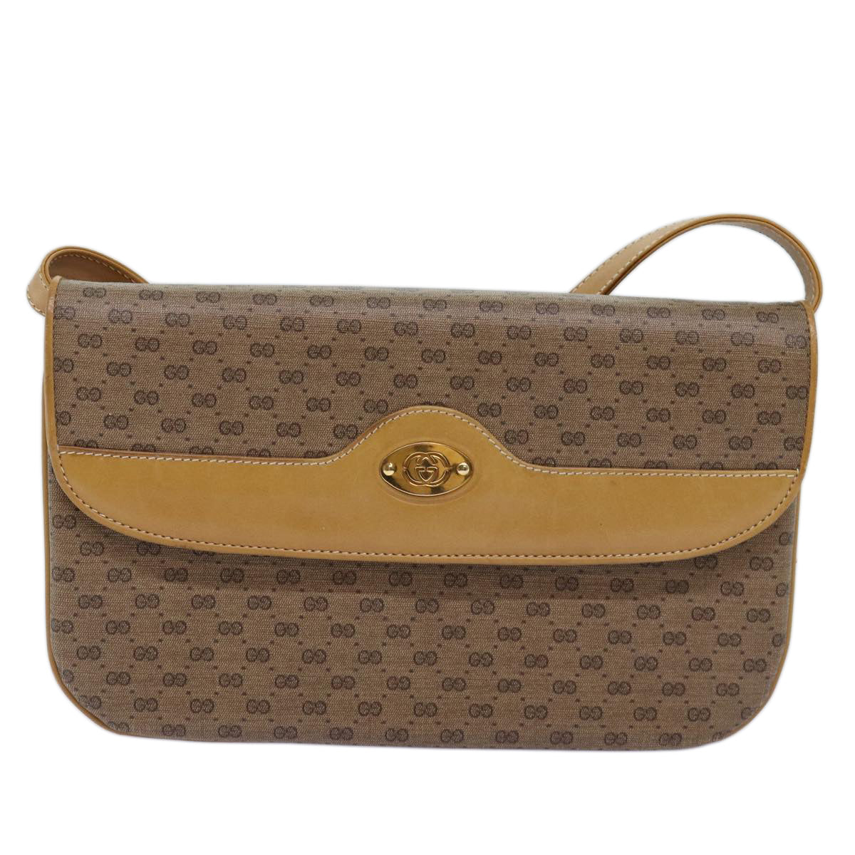GUCCI Micro GG Supreme Shoulder Bag PVC Beige 004 106 0024 yk12533