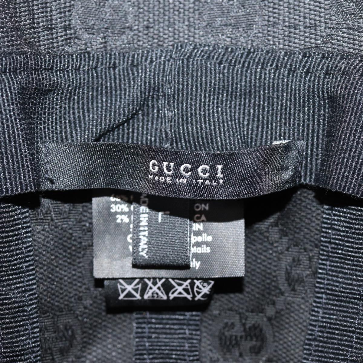 GUCCI GG Canvas Hat L Black yk12541