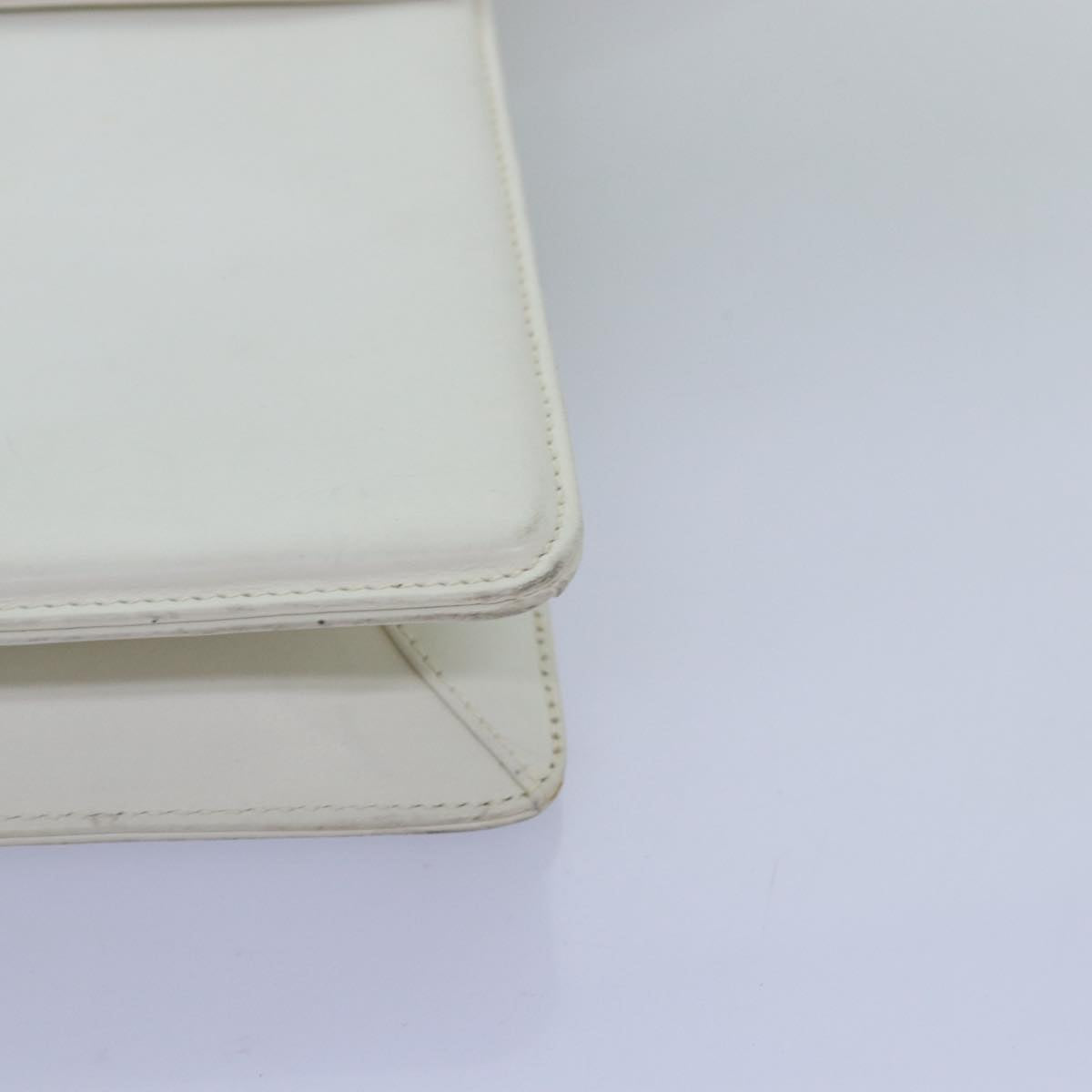 GUCCI Interlocking Shoulder Bag Leather White yk12575
