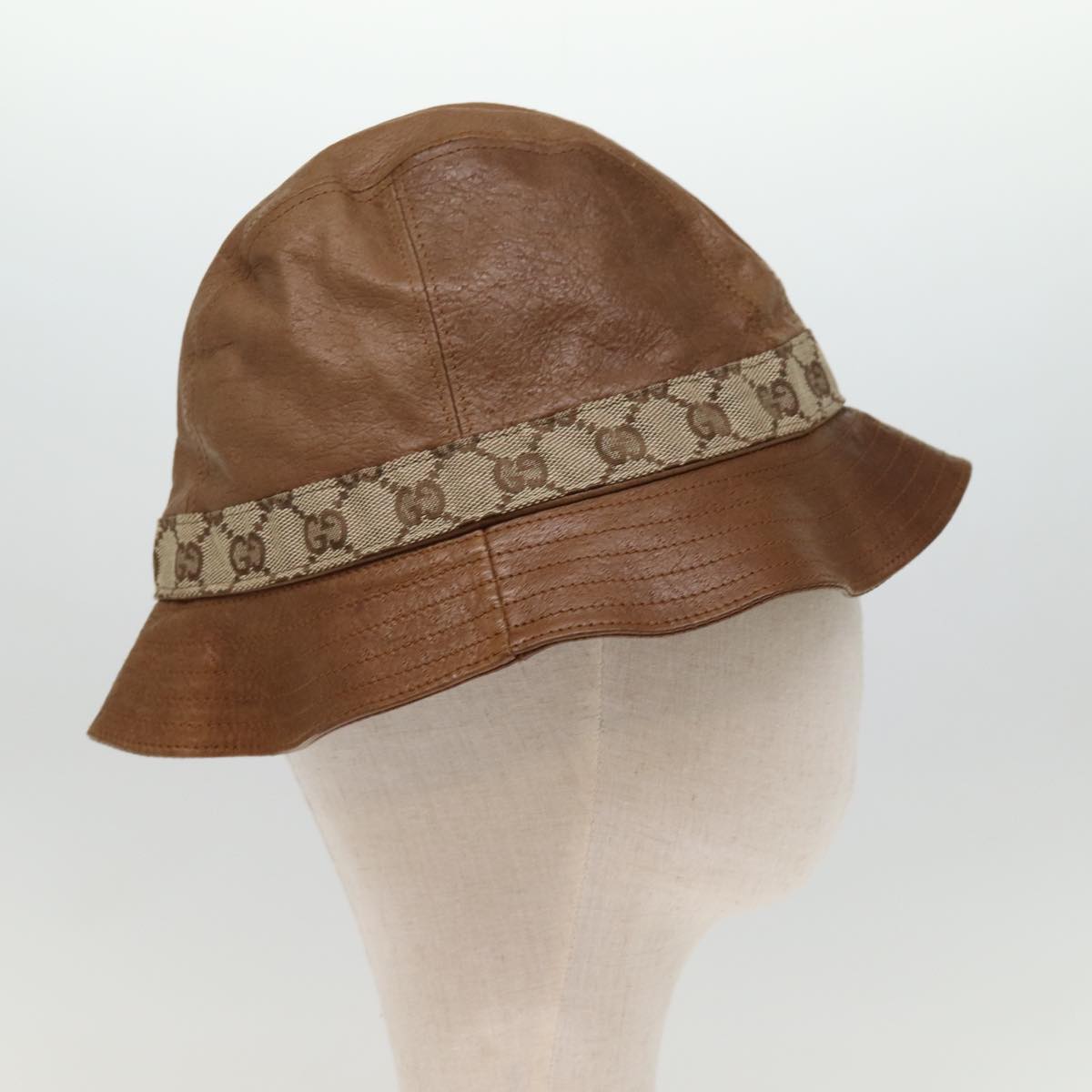 GUCCI GG Canvas Hat L Brown yk12576