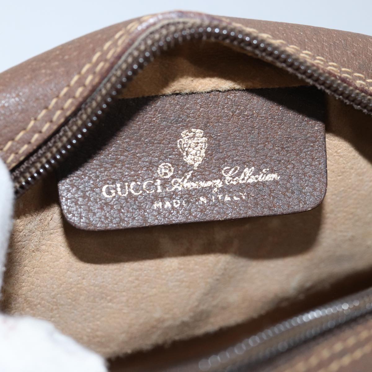 GUCCI GG Supreme Shoulder Bag PVC Beige 116 02 607 yk12594