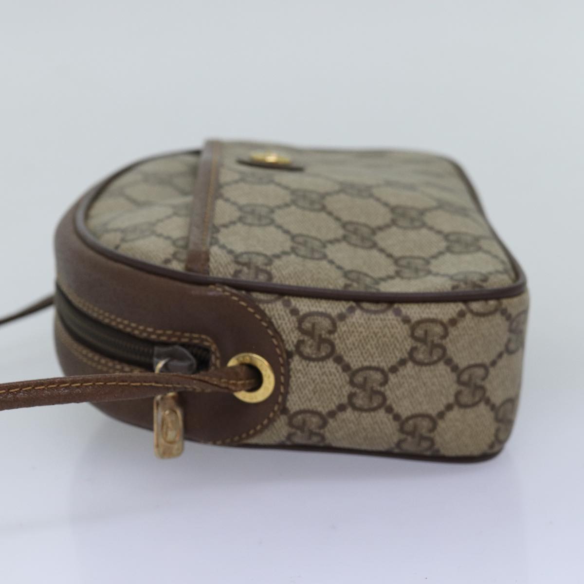GUCCI GG Supreme Shoulder Bag PVC Beige 116 02 607 yk12594