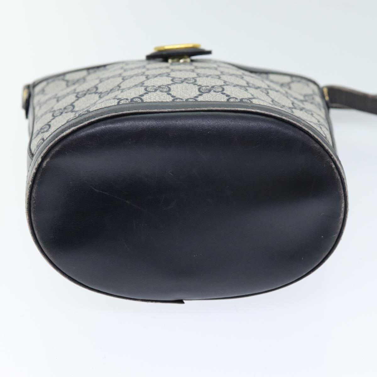 GUCCI GG Supreme Shoulder Bag PVC Navy yk12621