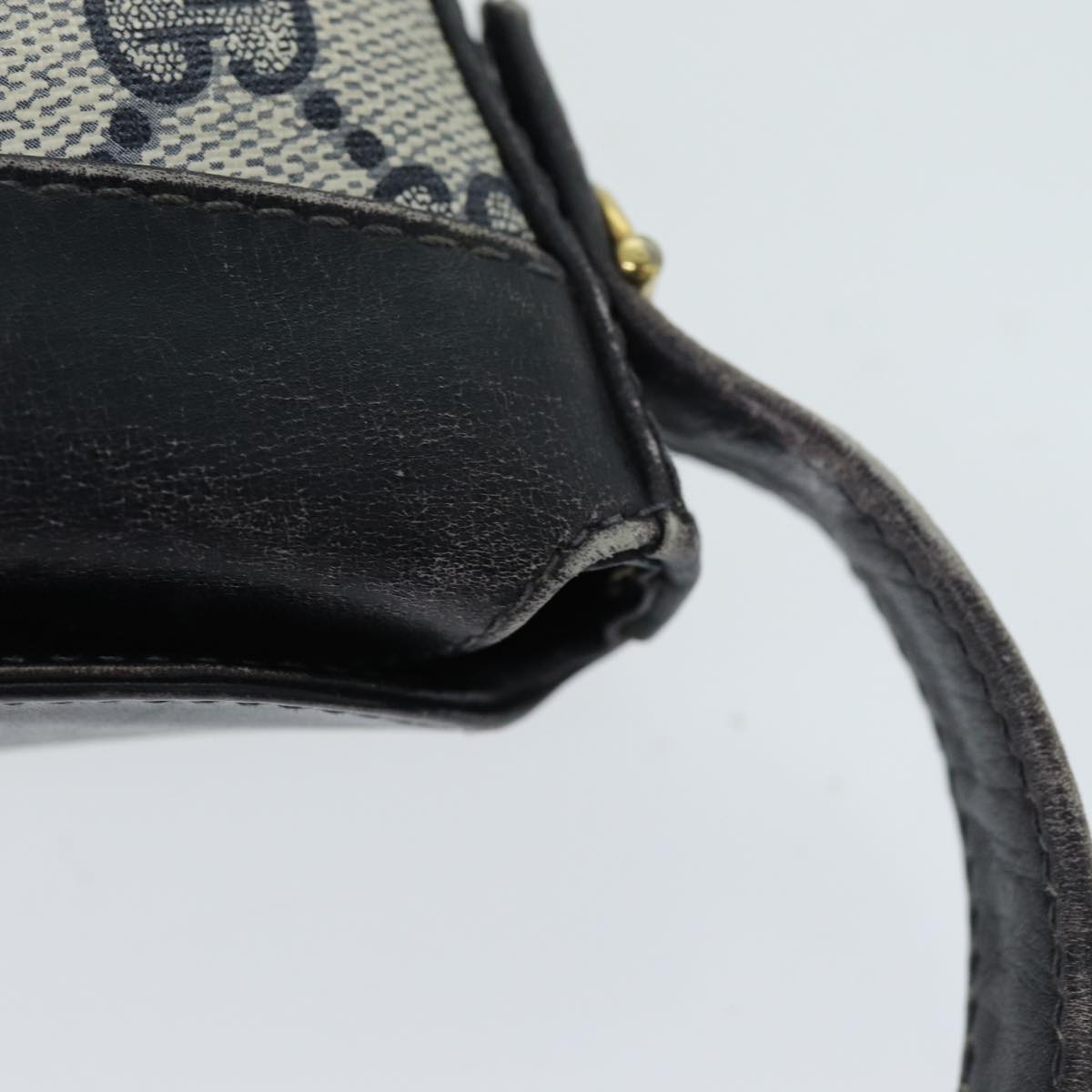 GUCCI GG Supreme Shoulder Bag PVC Navy yk12621