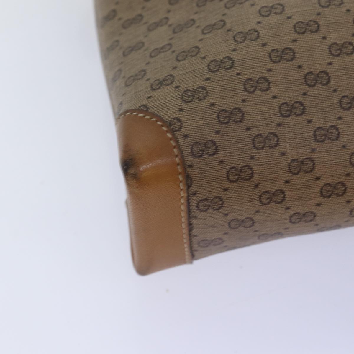 GUCCI Micro GG Supreme Shoulder Bag PVC Beige 001 14 5364 yk12661