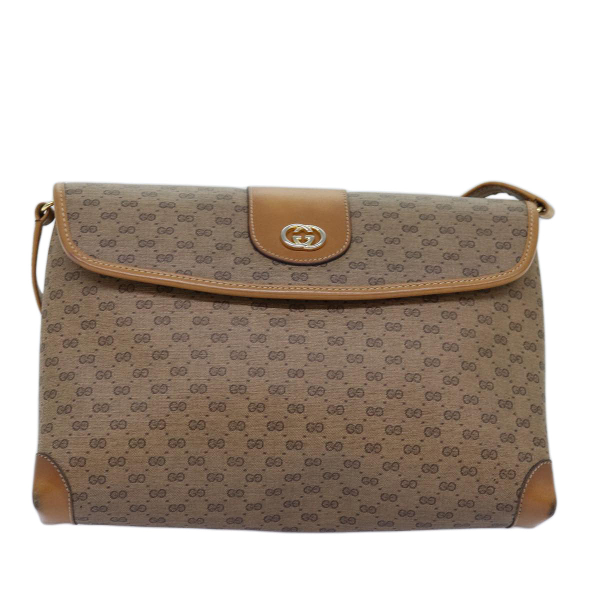 GUCCI Micro GG Supreme Shoulder Bag PVC Beige 001 14 5364 yk12661