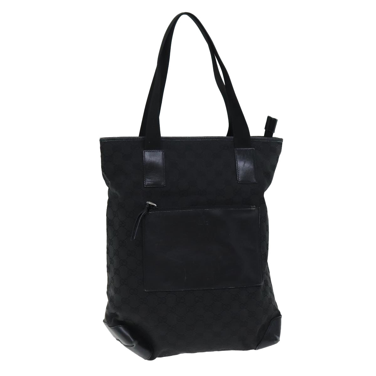 GUCCI GG Canvas Tote Bag Black 28892 yk12685