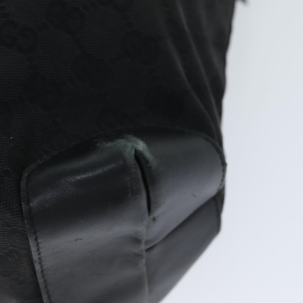 GUCCI GG Canvas Tote Bag Black 28892 yk12685