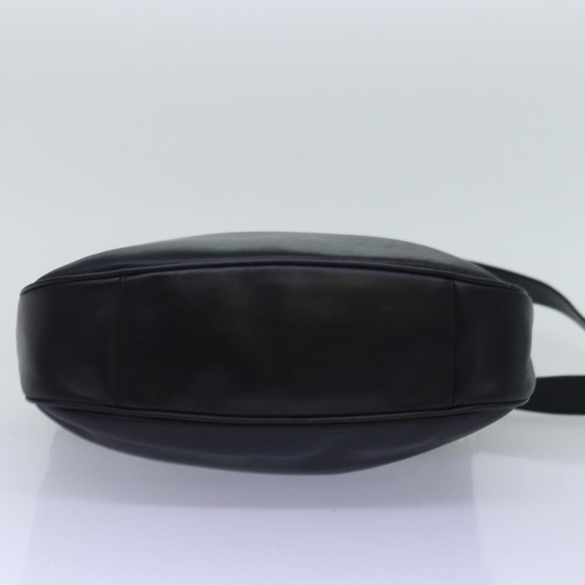 GUCCI Bamboo Hand Bag Leather 2way Black 001 1638 yk12693