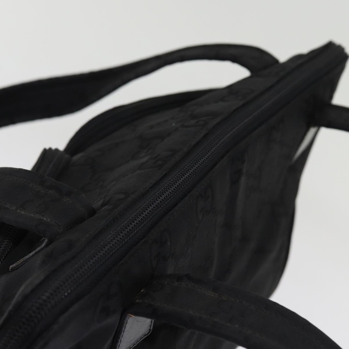 GUCCI GG Canvas Tote Bag Black 001 3705 yk12781