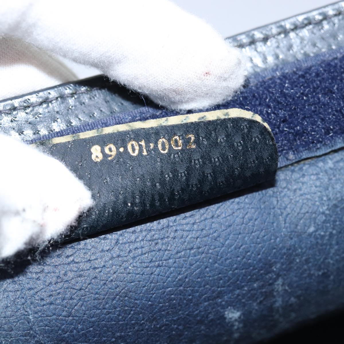 GUCCI GG Supreme Sherry Line Clutch Bag PVC Navy Red 89 01 002 yk12807