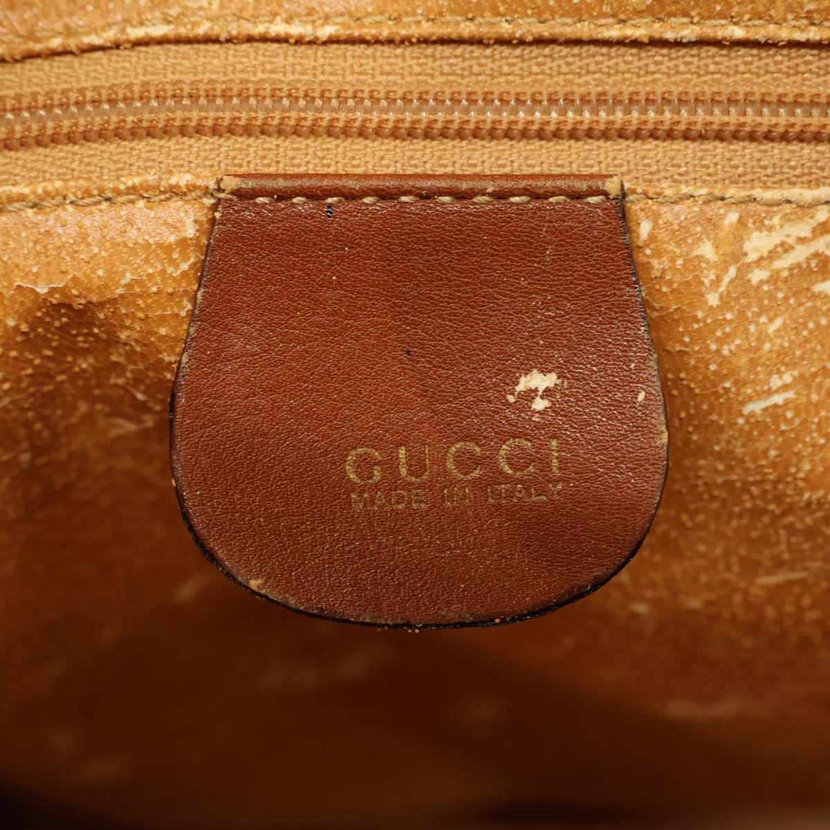 GUCCI Bamboo Hand Bag Leather 2way Brown 000 1186 0289 yk12820