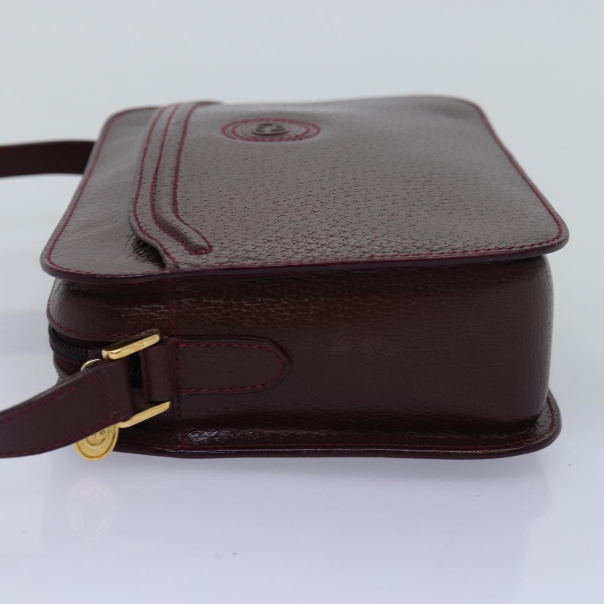 GUCCI Shoulder Bag Leather Red 007 256 0051 yk12836