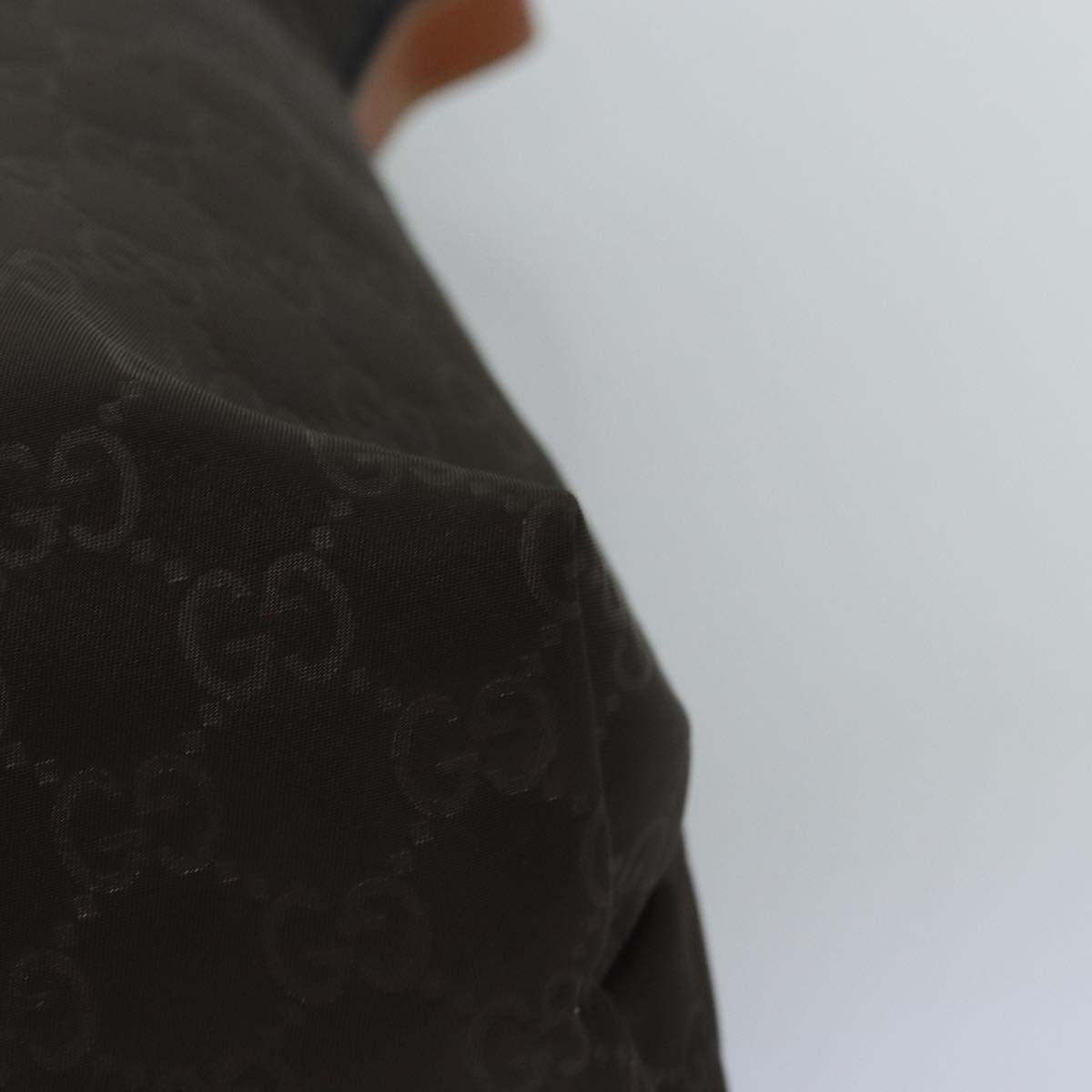 GUCCI GG Canvas Shoulder Bag Nylon Brown 308840 yk12840