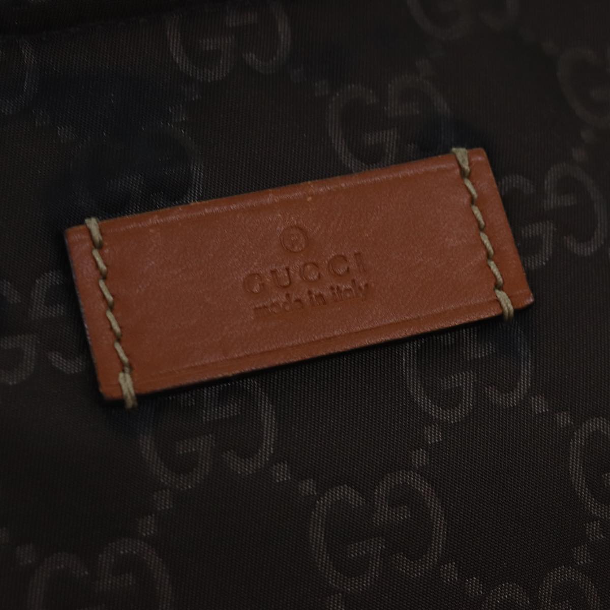 GUCCI GG Canvas Shoulder Bag Nylon Brown 308840 yk12840