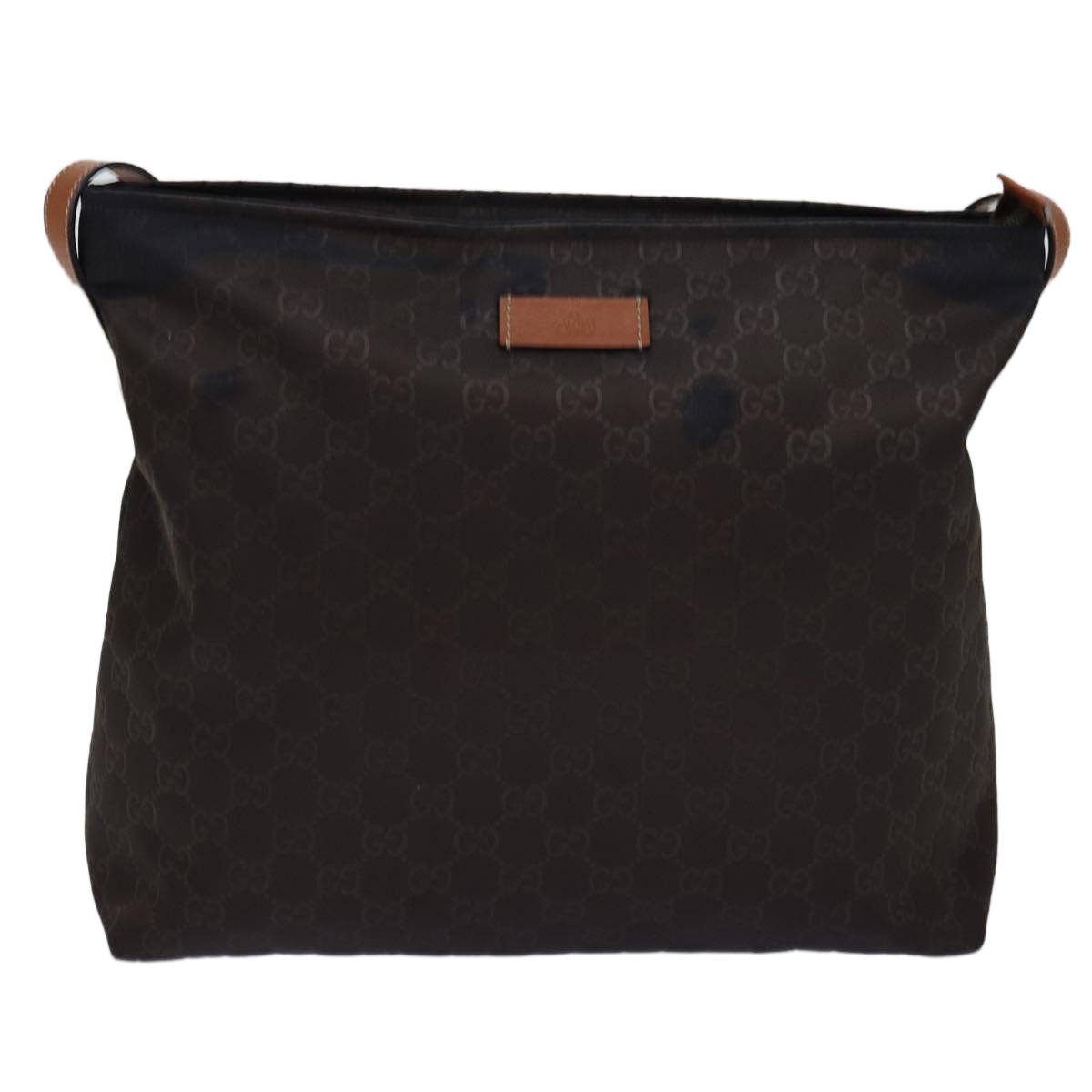 GUCCI GG Canvas Shoulder Bag Nylon Brown 308840 yk12840