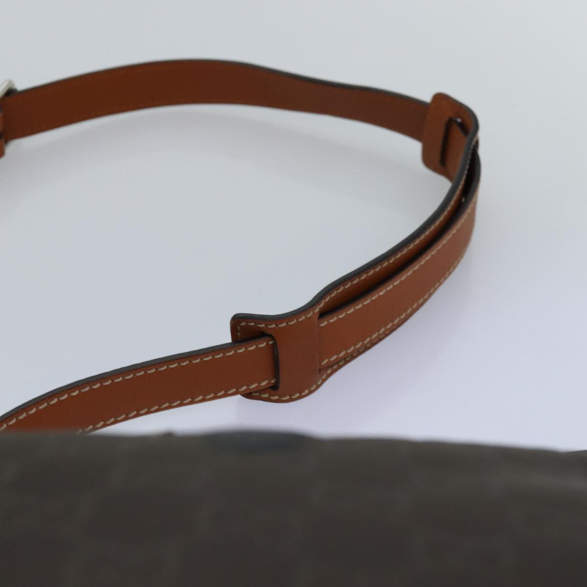 GUCCI GG Canvas Shoulder Bag Nylon Brown 308840 yk12840