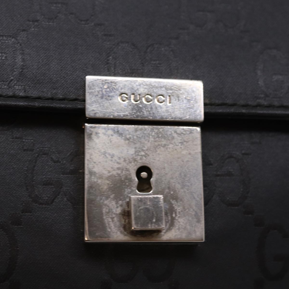 GUCCI GG Canvas Clutch Bag Black yk12865