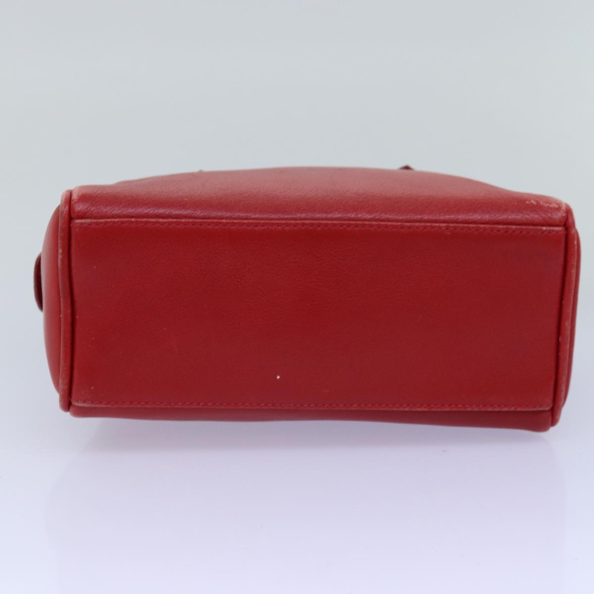 GUCCI Bamboo Hand Bag Leather Red 007 122 0232 yk12871