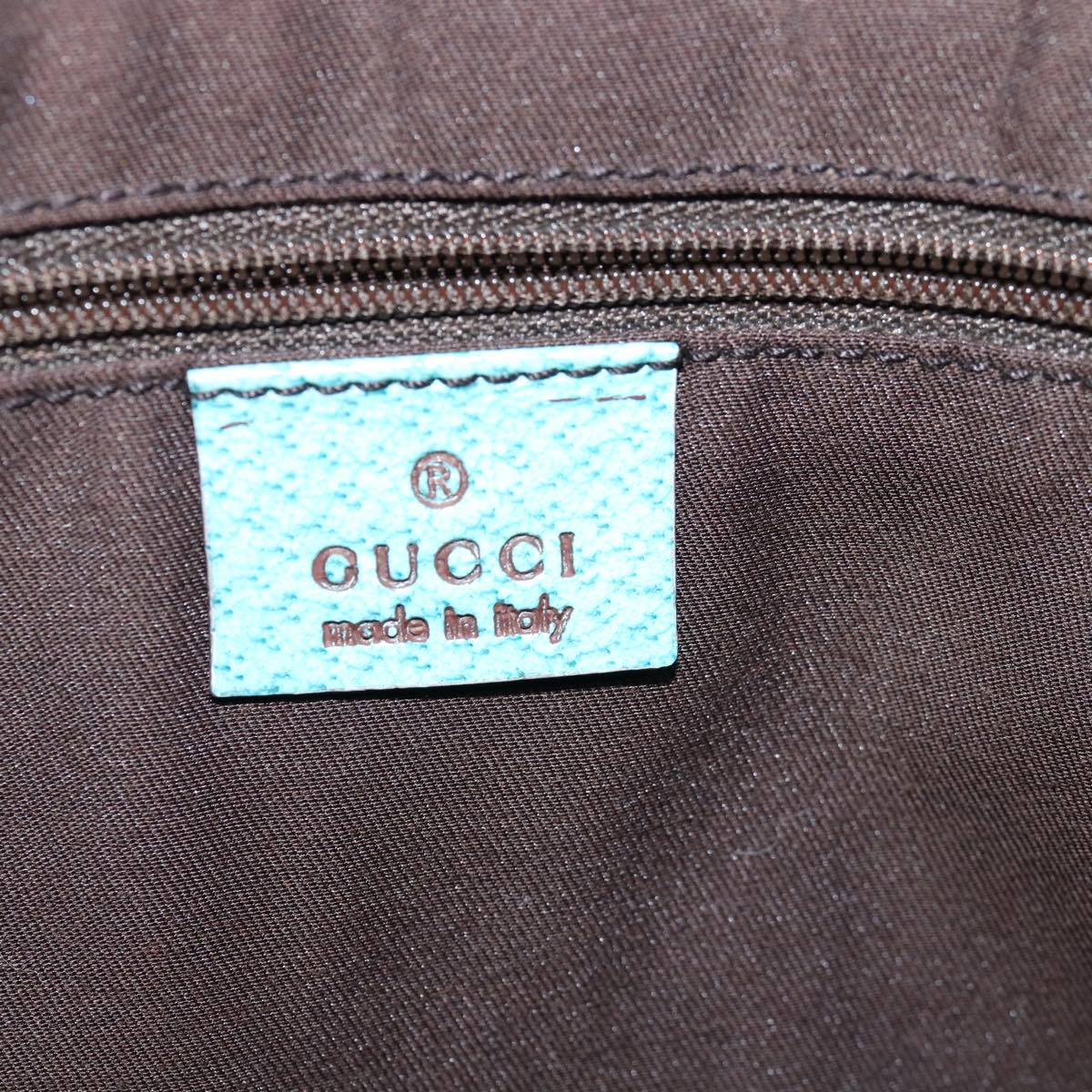 GUCCI Jackie GG Canvas Shoulder Bag Light Blue Beige 00963 yk12888A