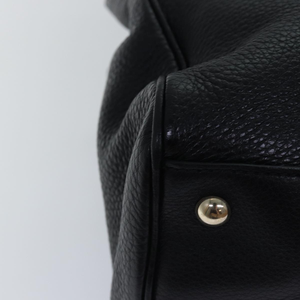GUCCI Bamboo Swing Hand Bag Leather 2way Black 323660 yk12954