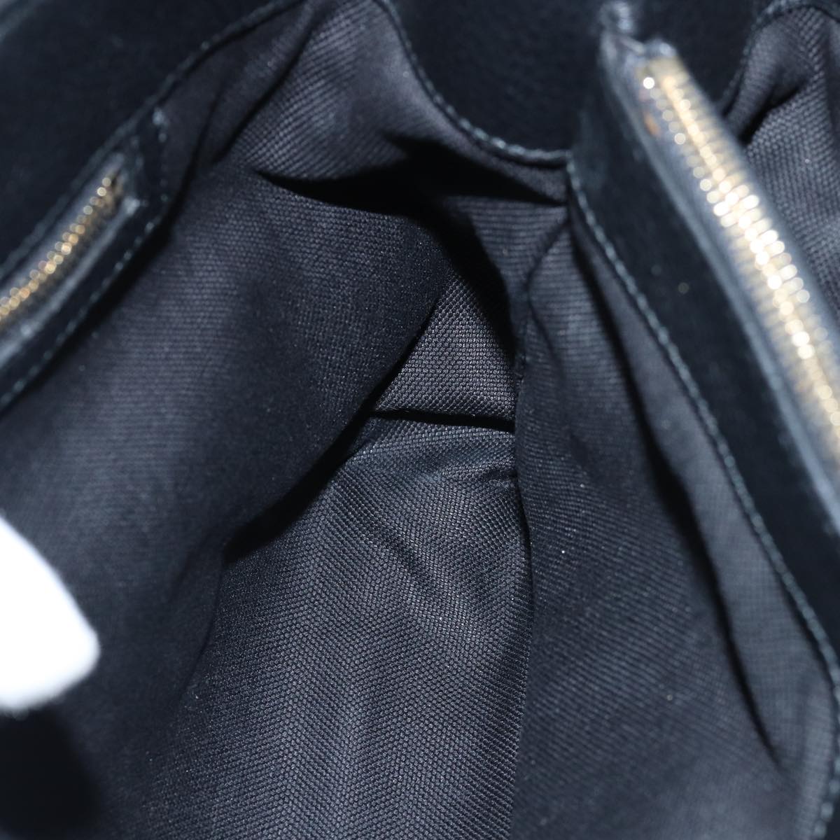GUCCI Bamboo Swing Hand Bag Leather 2way Black 323660 yk12954