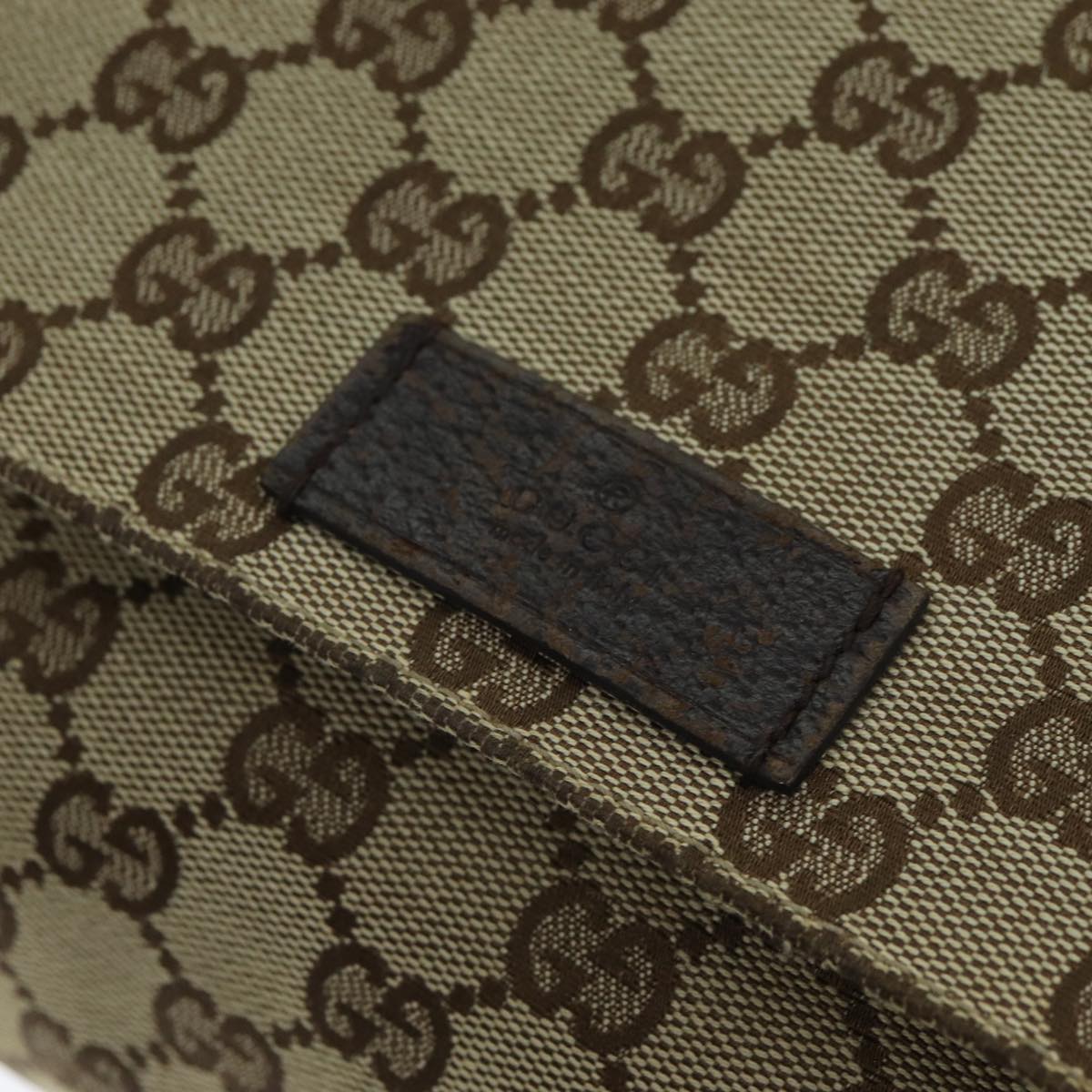 GUCCI GG Canvas Shoulder Bag Beige 146236 yk12996