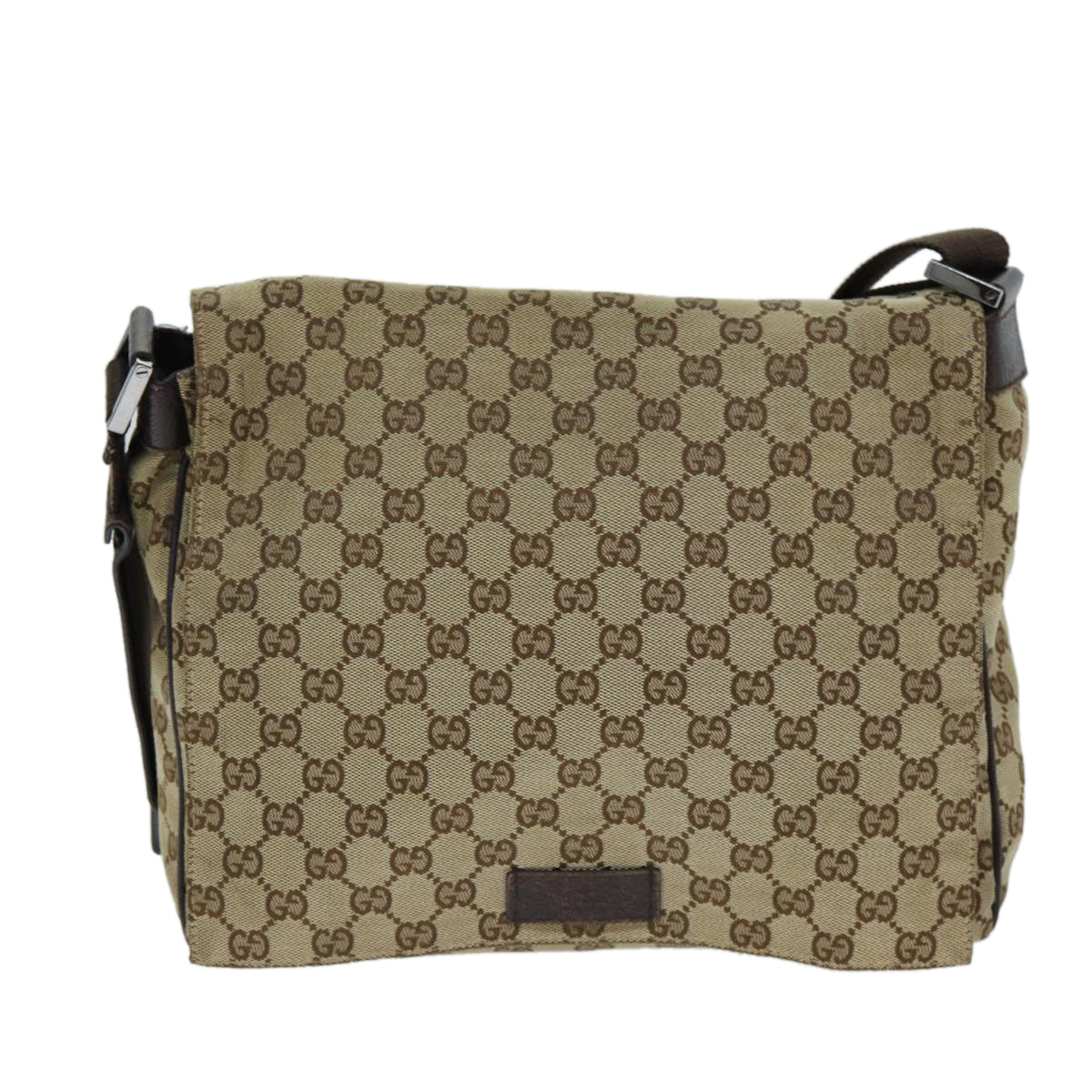 GUCCI GG Canvas Shoulder Bag Beige 146236 yk12996