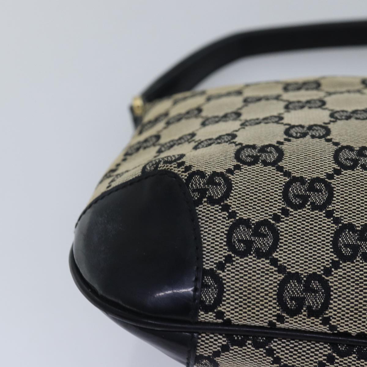 GUCCI Jackie GG Canvas Shoulder Bag Beige 001 4147 yk13038