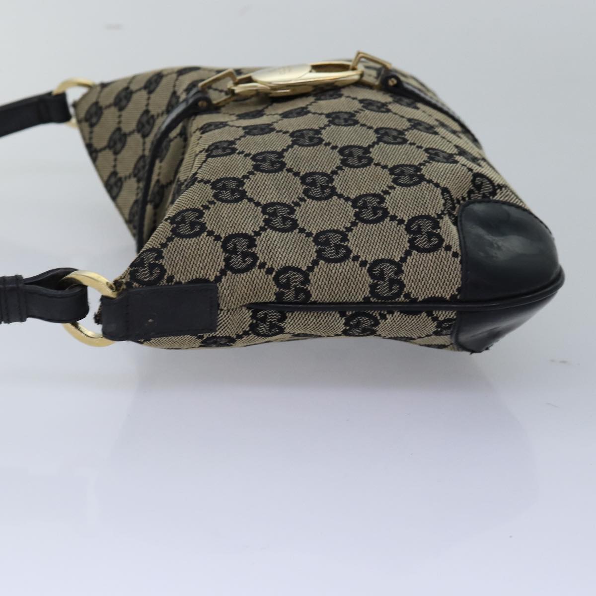 GUCCI Jackie GG Canvas Shoulder Bag Beige 001 4147 yk13038