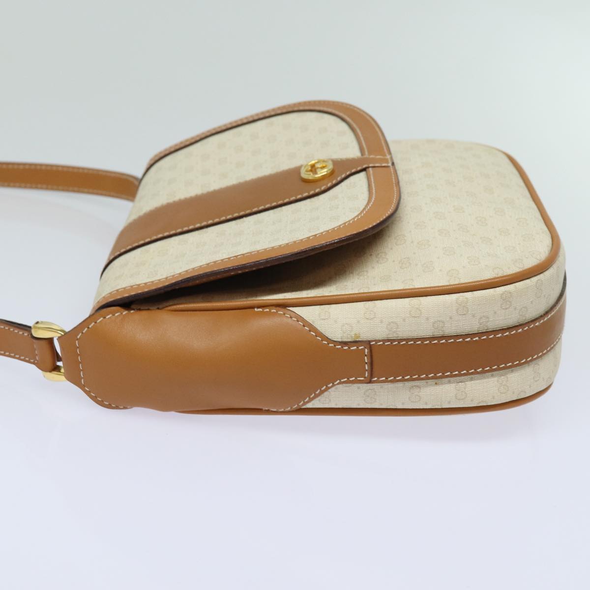 GUCCI Micro GG Supreme Shoulder Bag PVC Leather Beige 001 41 4425 yk13040