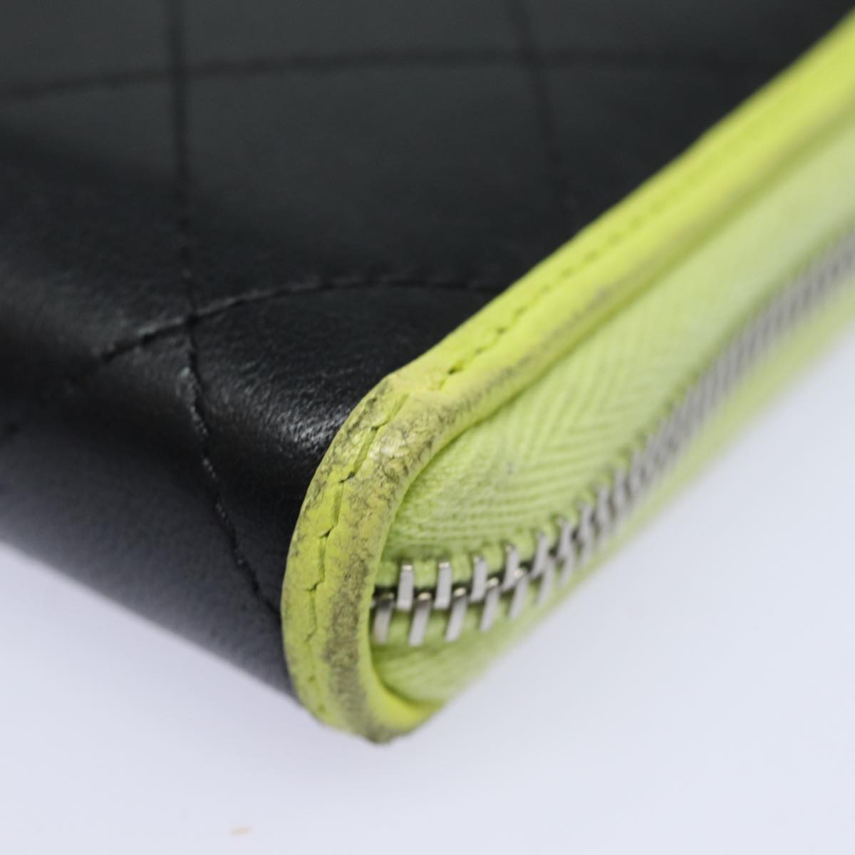 CHANEL Matelasse Long Wallet Leather Black CC yk13055