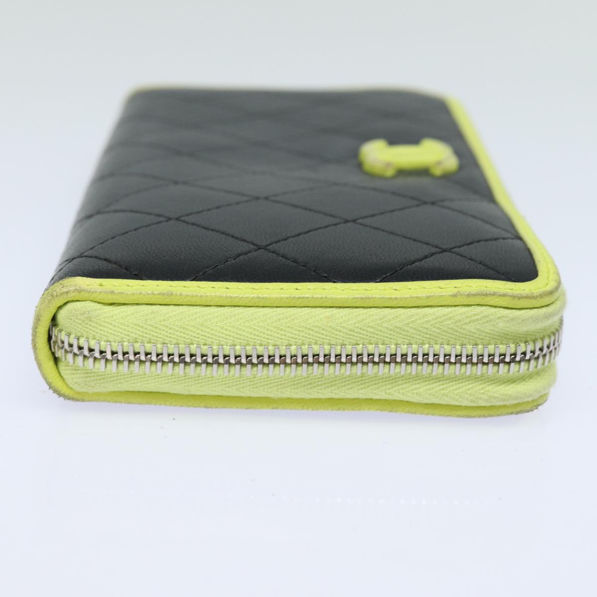 CHANEL Matelasse Long Wallet Leather Black CC yk13055