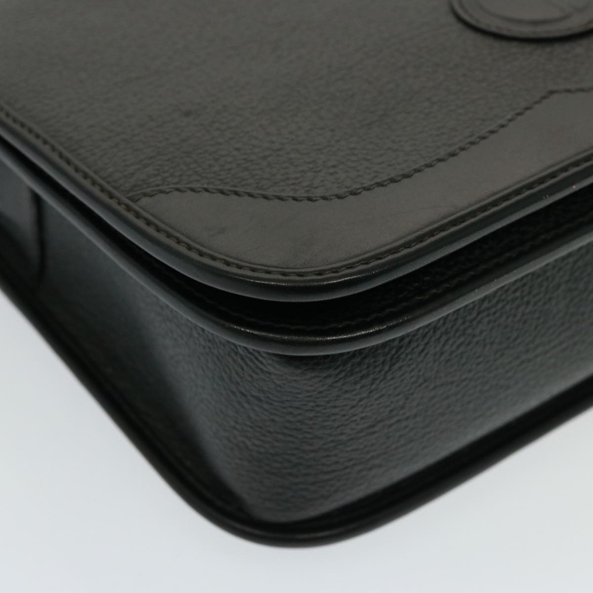 GUCCI Shoulder Bag Leather Black yk13058
