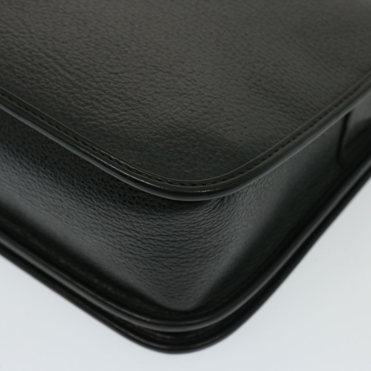 GUCCI Shoulder Bag Leather Black yk13058