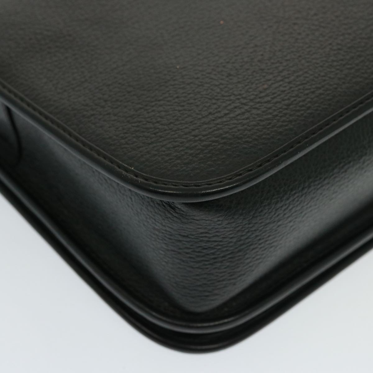GUCCI Shoulder Bag Leather Black yk13058