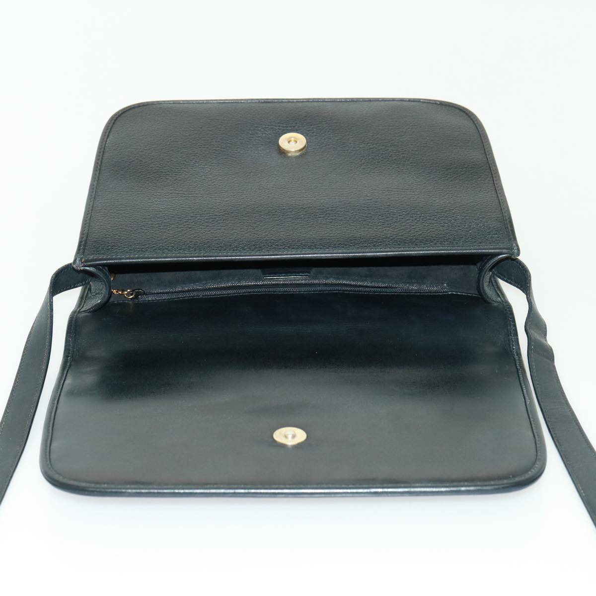 GUCCI Shoulder Bag Leather Black yk13058