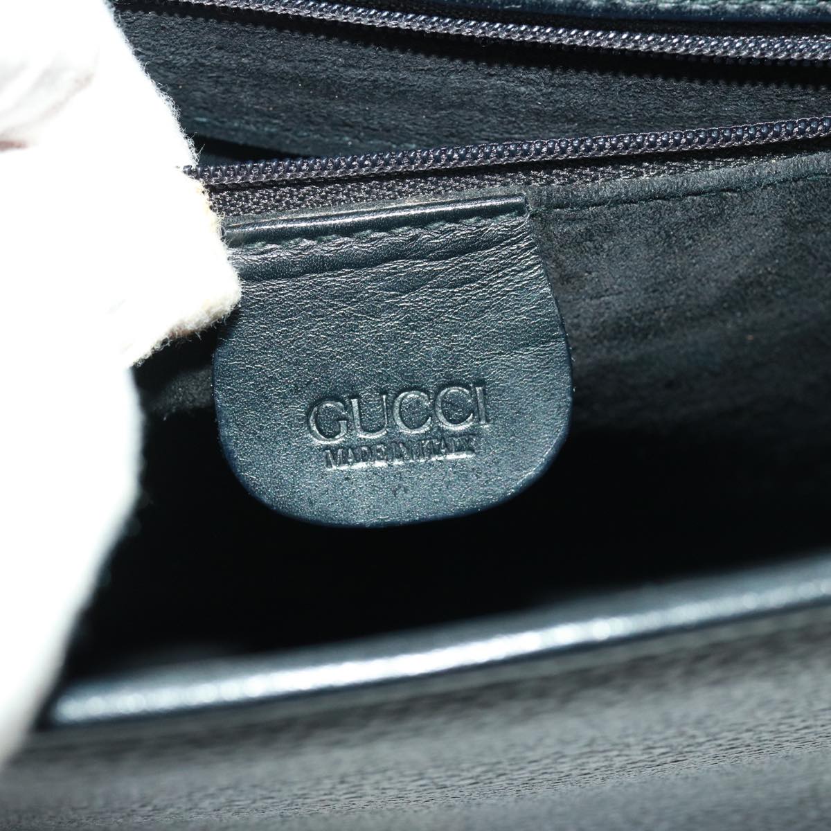 GUCCI Shoulder Bag Leather Black yk13058