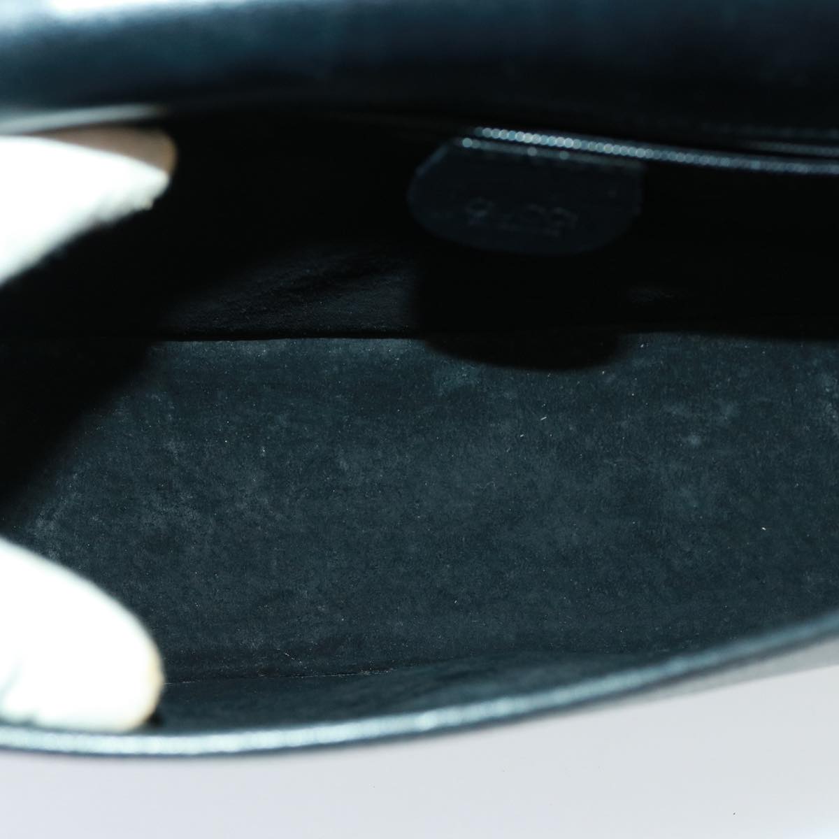 GUCCI Shoulder Bag Leather Black yk13058