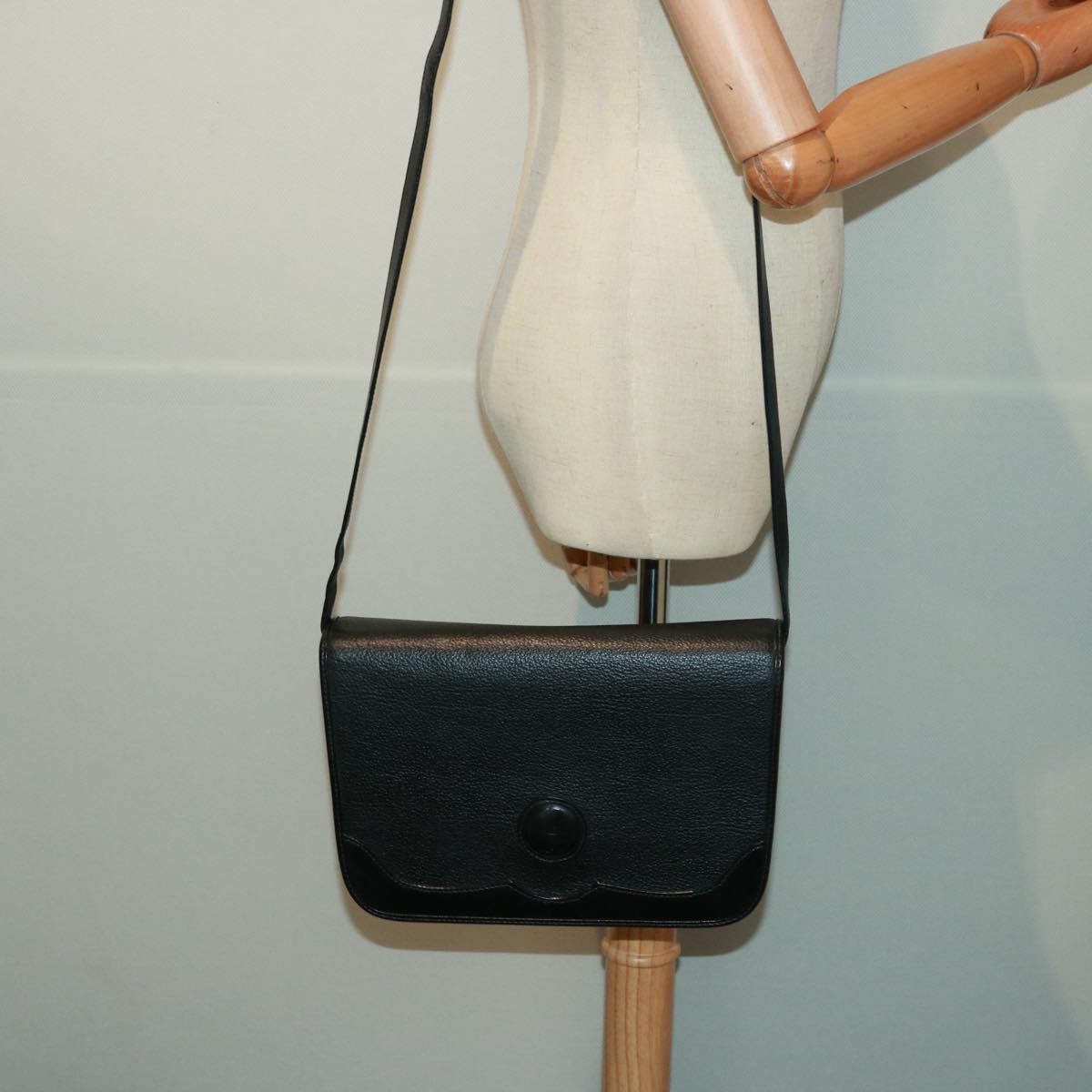 GUCCI Shoulder Bag Leather Black yk13058