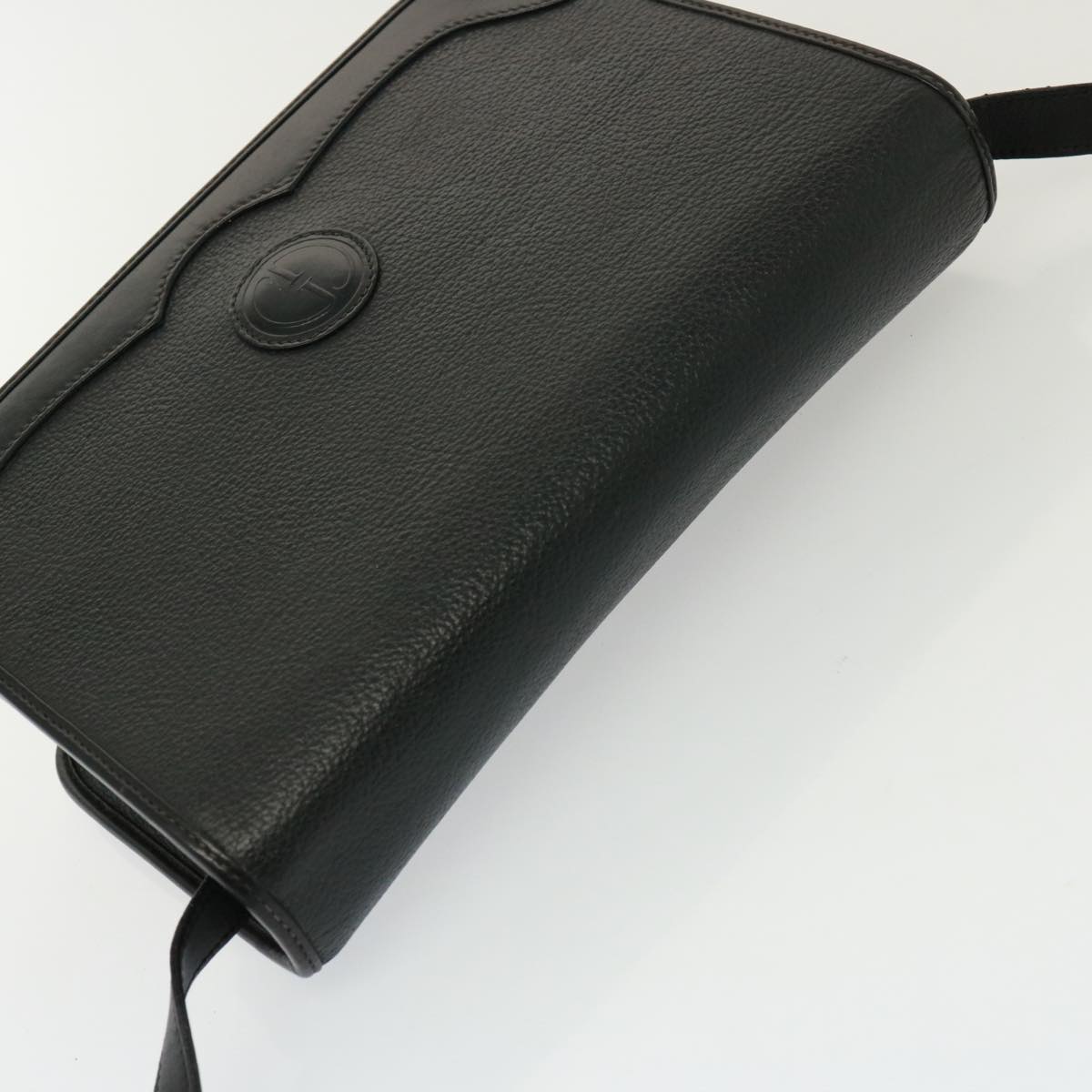 GUCCI Shoulder Bag Leather Black yk13058