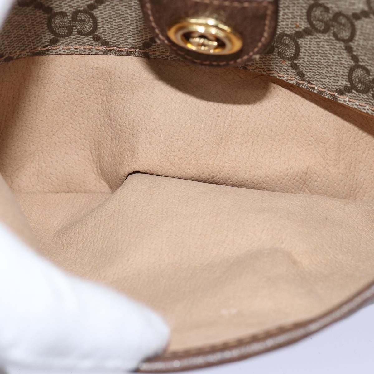 GUCCI GG Supreme Web Sherry Line Shoulder Bag PVC Beige 89 02 032 yk13060
