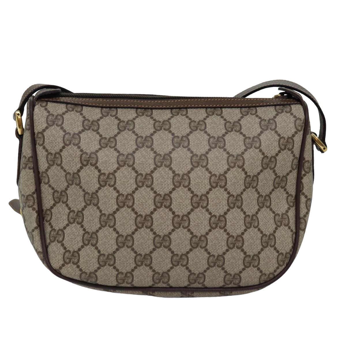 GUCCI GG Supreme Web Sherry Line Shoulder Bag PVC Beige 89 02 032 yk13060