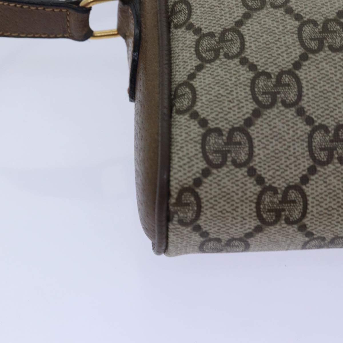 GUCCI GG Supreme Web Sherry Line Shoulder Bag PVC Beige 89 02 055 yk13076