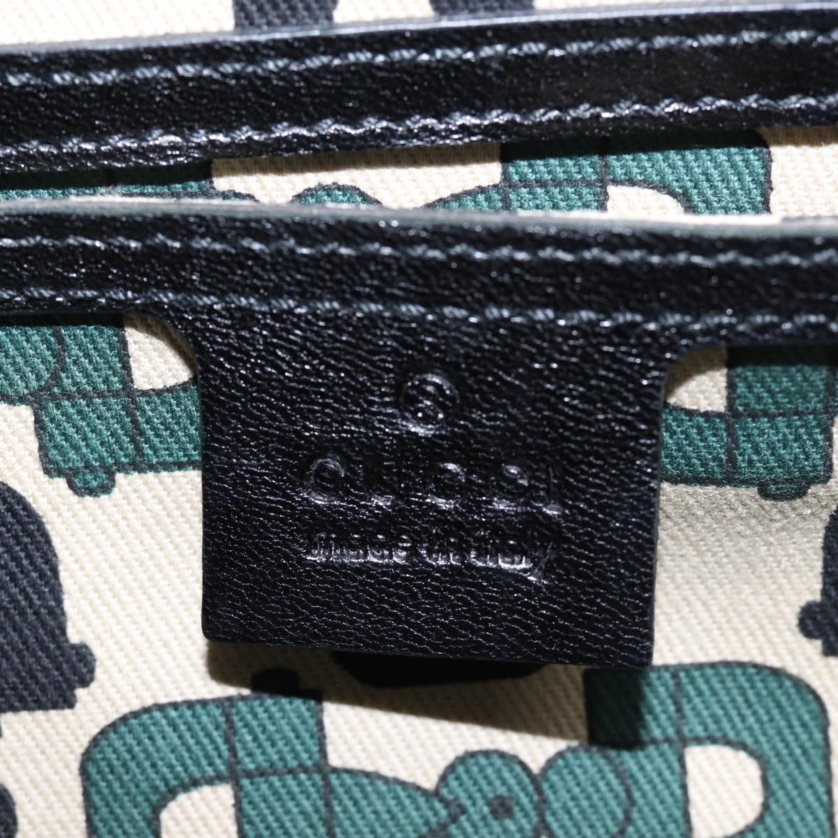 GUCCI Jackie GG Canvas Guccissima Hand Bag Black 203495 yk13098